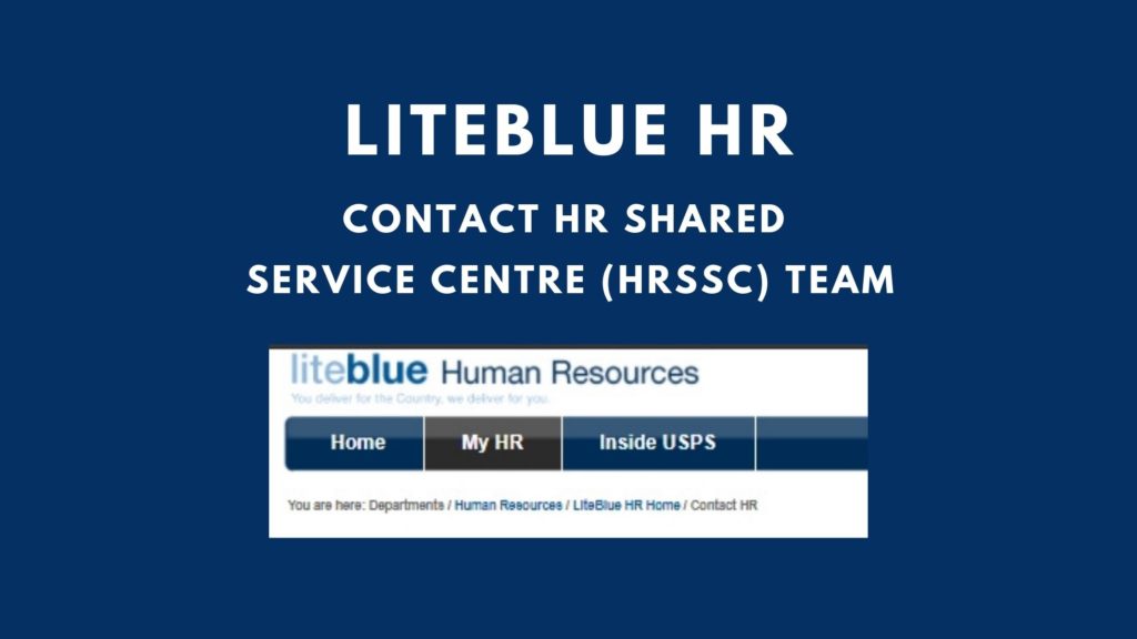 liteblue hr shared service center contact