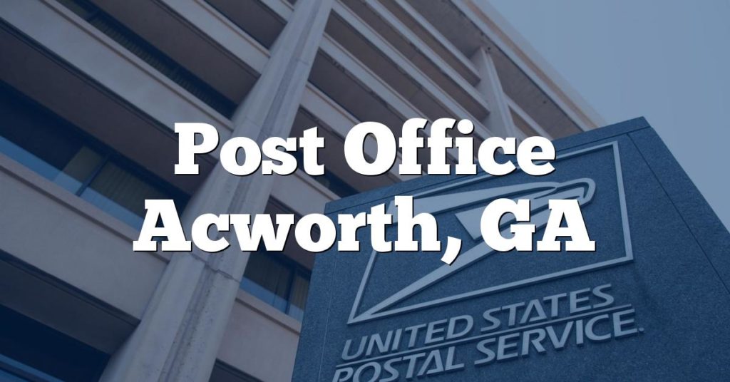 Post Office Acworth, GA